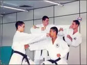 Atletas da Academia Pares Sports integrantes da seleção brasileira de kata, classificados para o Pan-Americano de Karatê de 1999, em Cuba, foto 2