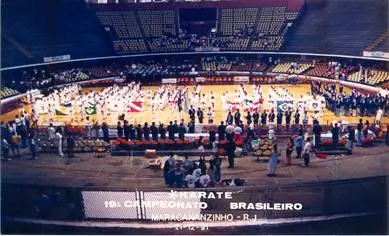 Ginásio do 19º Campeonato Brasileiro de Karatê, Maracanãzinho, Rio de Janeiro, 21/12/1991
