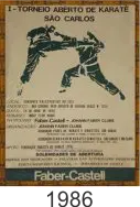 Cartaz de torneio patrocinado pela Faber Castell, organizado por José Adelmo de Miranda, Academia Pares e supervisão de Takashi Shimo, foto 1