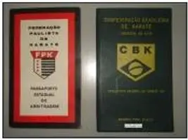 Passaportes de arbitragem da Federação Paulista de Karate e da Confederação Brasileira de Karate