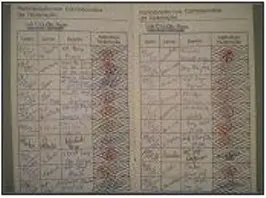 Passaporte de arbitragem com o registro de participações em campeonatos, página 3
