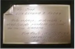 Placa de homenagem ao Prof. L. C. Pares