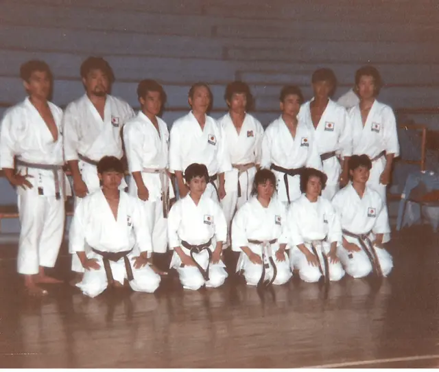 Prof. L. C. Pares no treinamento com a seleção japonesa, agosto de 1987