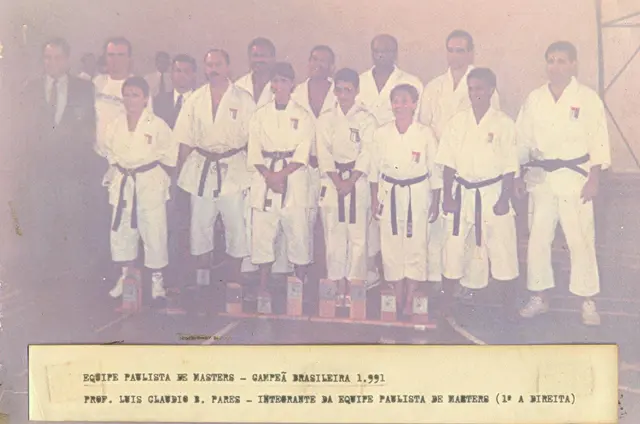 Equipe paulista de masters, campeã brasileira, 1991