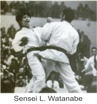 Sensei L. Watanabe, campeão mundial (França, 1972)
