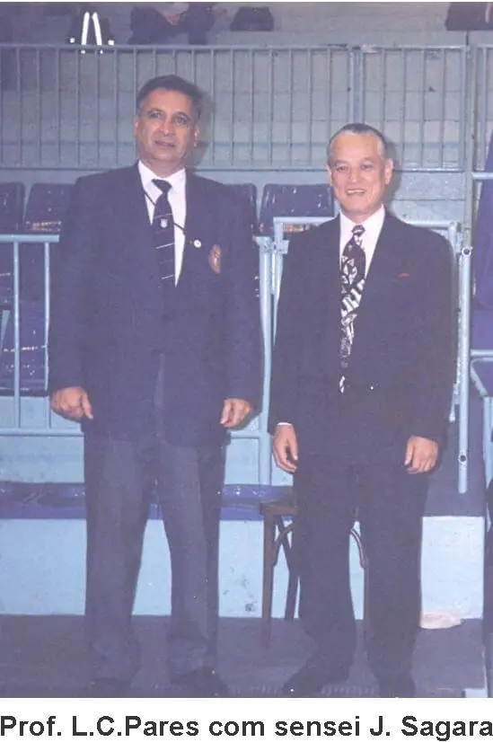 Prof. L. C. Pares com Sensei Juichi Sagara