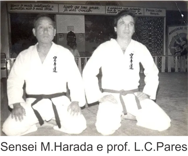 Sensei Minoru Harada e Prof. L. C. Pares